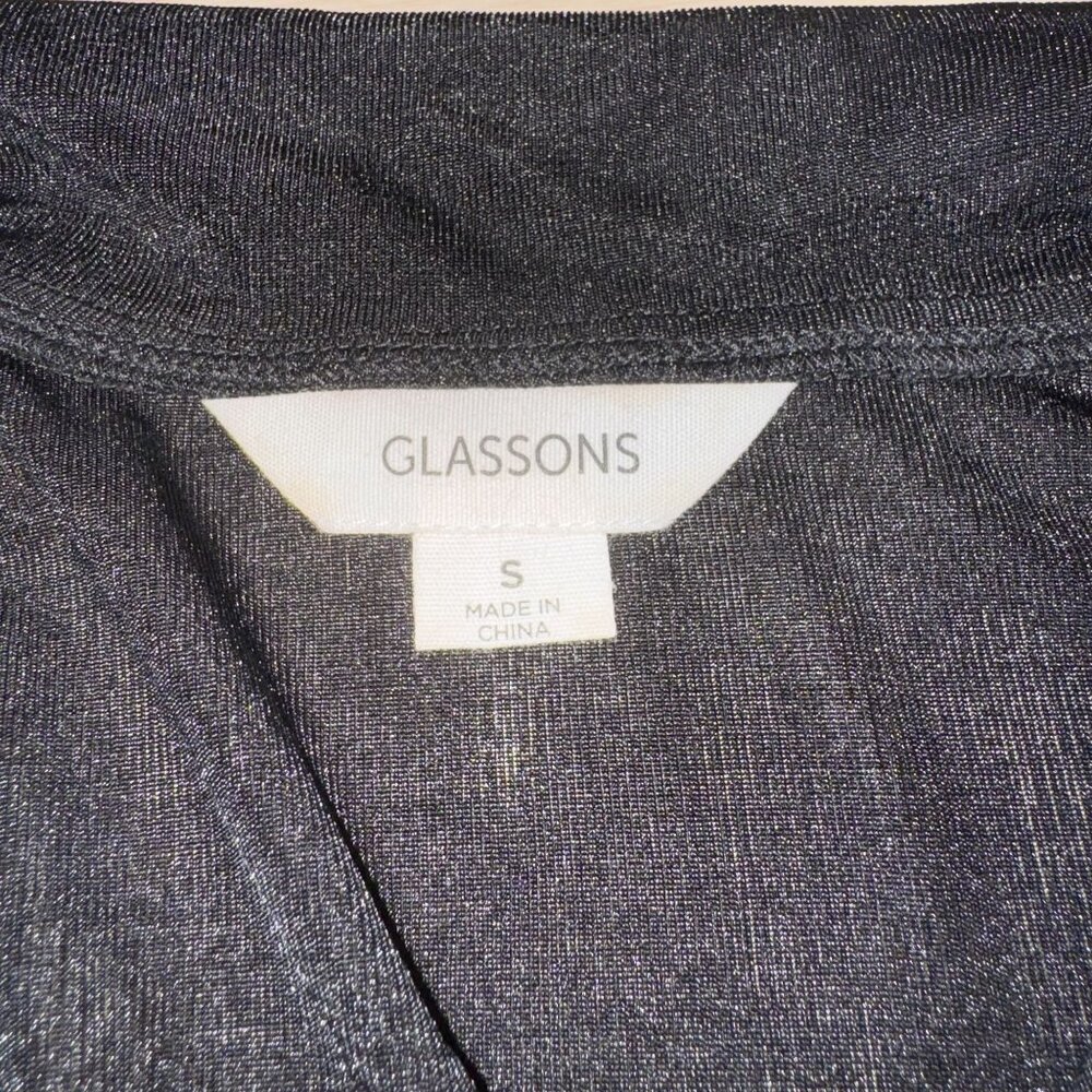 Glassons Black Button Front Collared Long Sleeve … - image 4